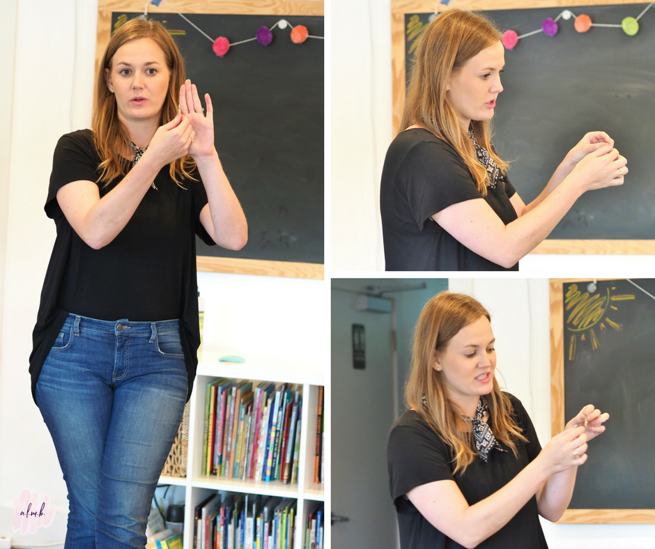 Natalie teaching her Modern Calligraphy class | ALMB