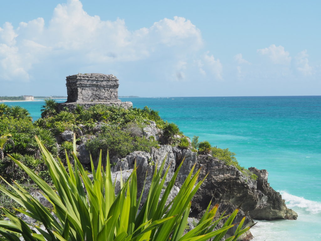 The ruins of Tulum are beautifully situated along the ocean. Photo by A Life More Beautiful