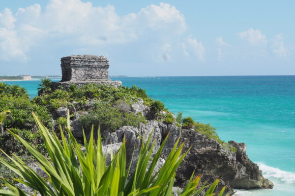 The ruins of Tulum are beautifully situated along the ocean. Photo by A Life More Beautiful