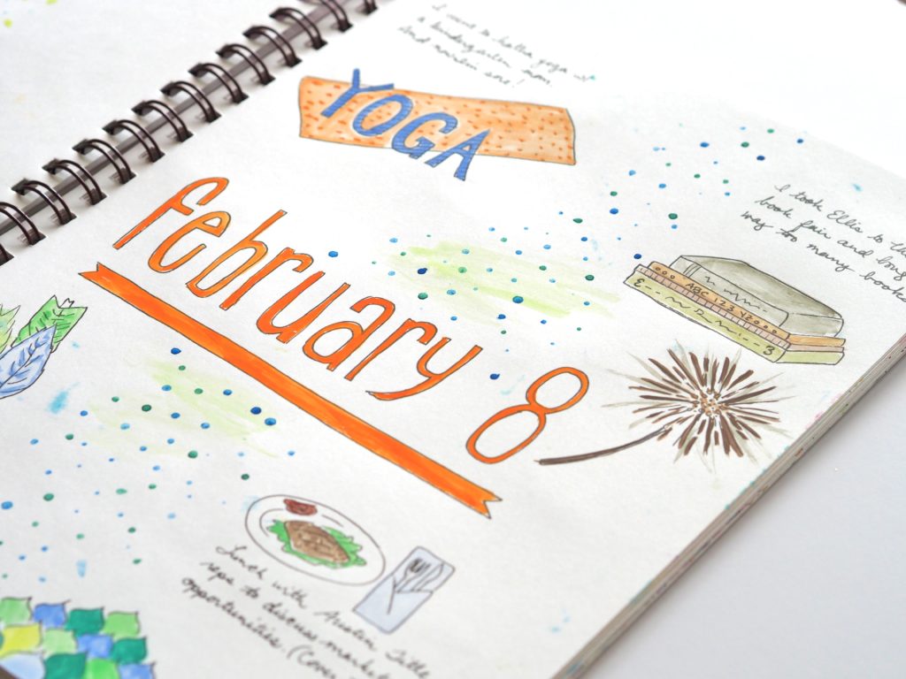 Sneak peak into my February 8th art journal | ALMB