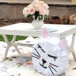 Pinata & floral accentuate the design of a pretty kitty birthday by A Life More Beautiful