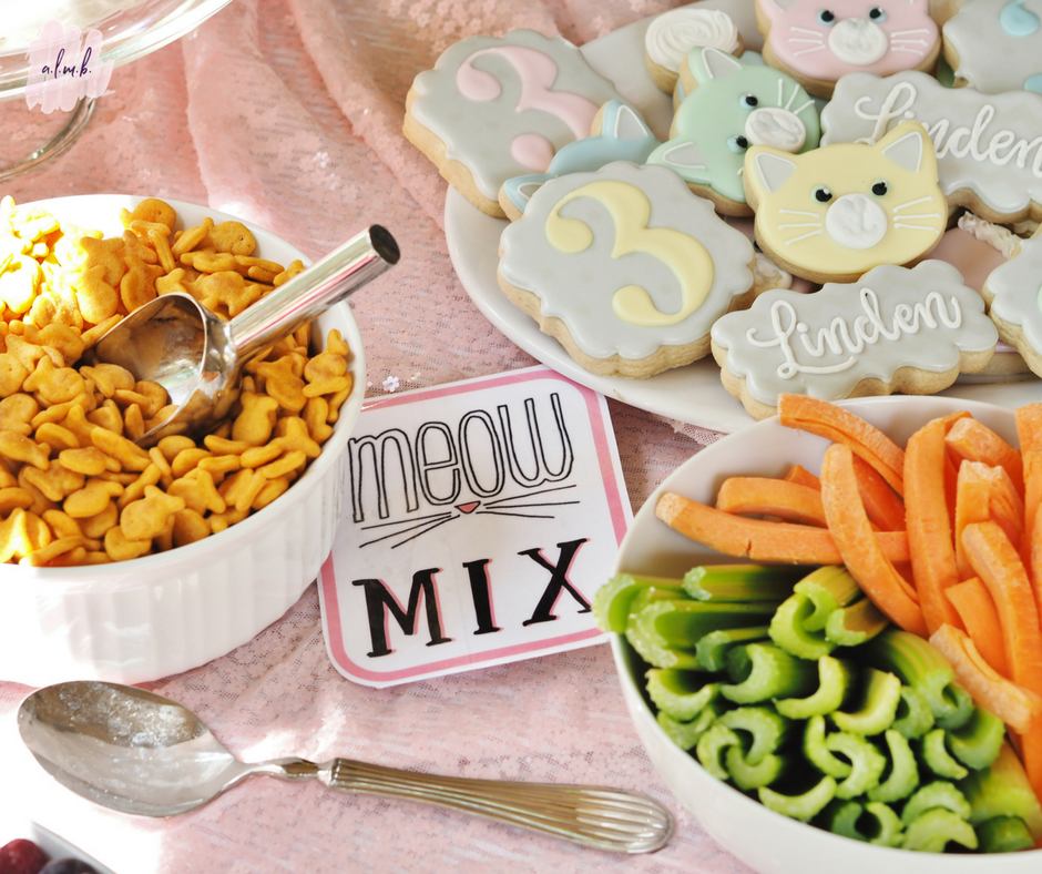 Kids had a choice of healthy snacks aka meow mix. | A Life More Beautiful