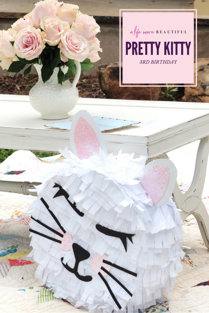 A pretty kitty 3rd birthday party styled by A Life More Beautiful