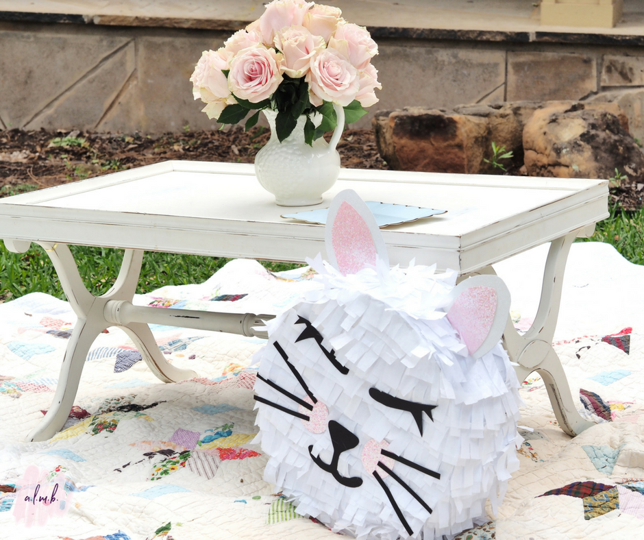 The homemade pretty kitty pinata was both pretty and functional. | A Life More Beautiful