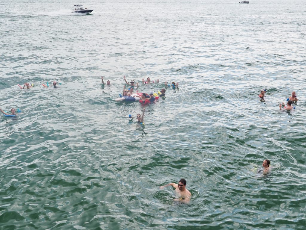 Guests cooled off in the Lake Travis | ALMB