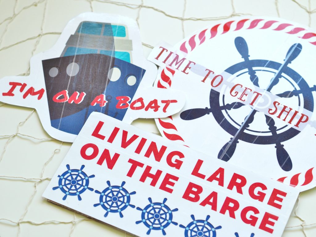 Nautical sayings were turned into photo props by A Life More Beautiful