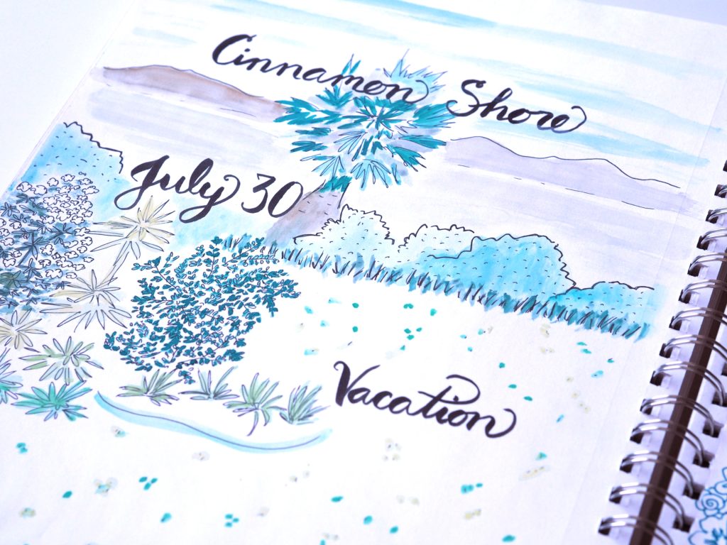 Sketches from our 2nd trip to Cinnamon Shore