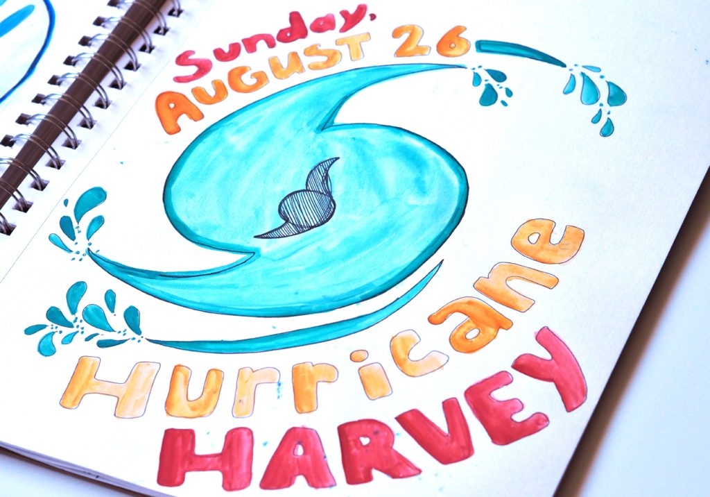 Hurricane art journal by ALMB